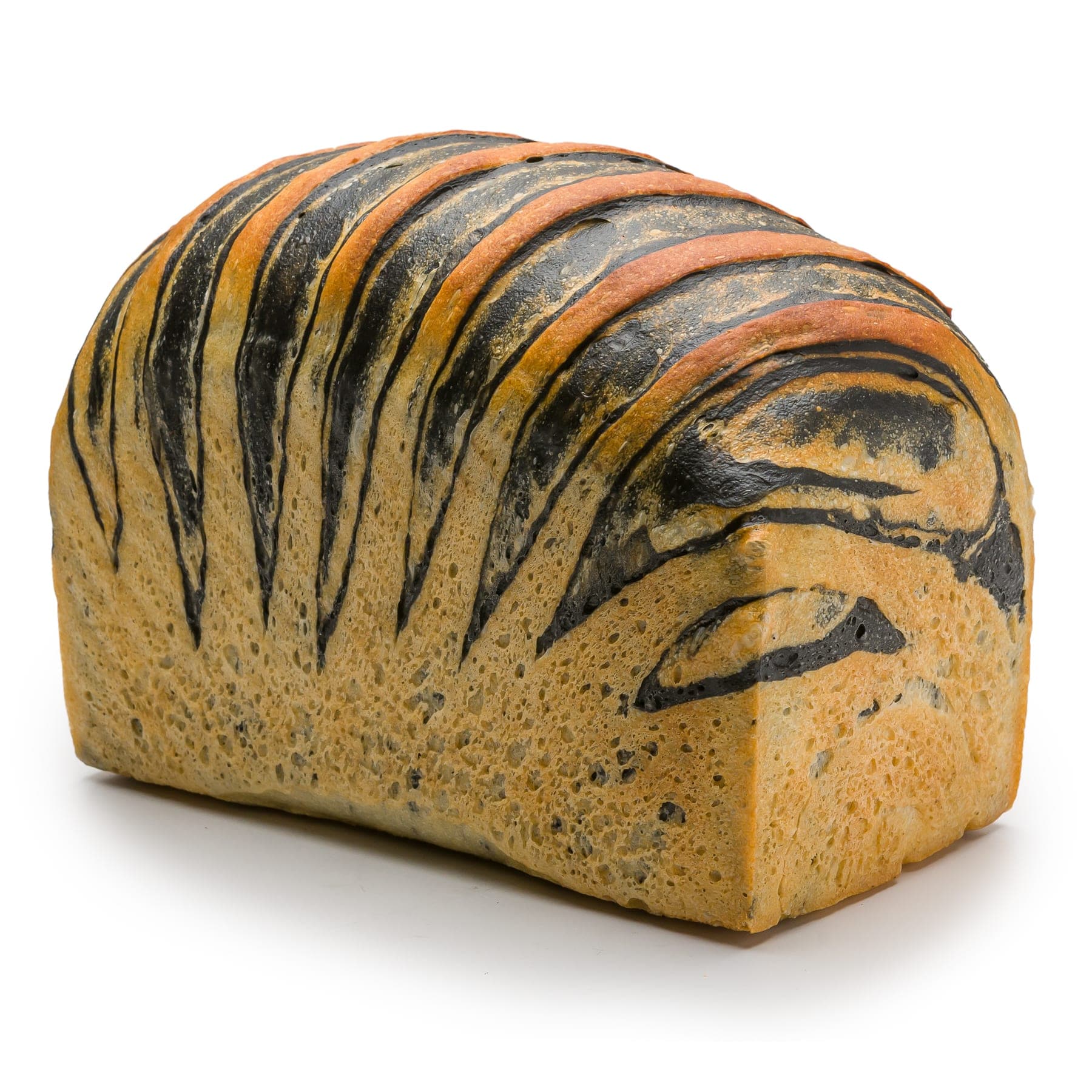 Pâine zebra cu straturi de cacao